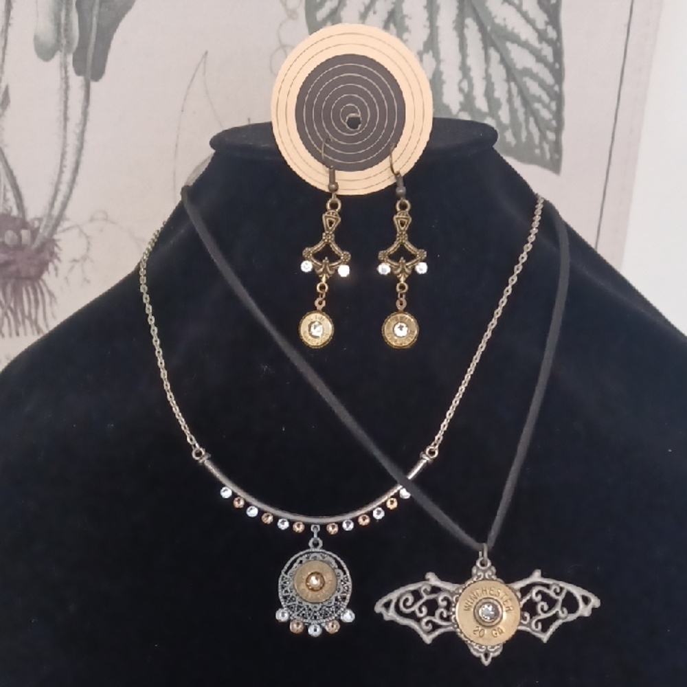 Beautiful Bullet Casing Jewlery Set Winchester Grab Your Brass